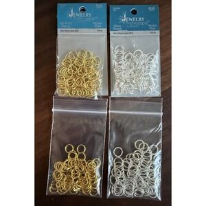 Silver Plated & 18k Gold Plated 9mm Jump Rings 300+ Total NEW!